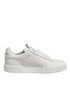 Dolce & Gabbana White Miami Leather Low Top Sneakers Shoes